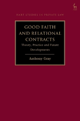 Good Faith and Relational Contracts - Professor Anthony Gray