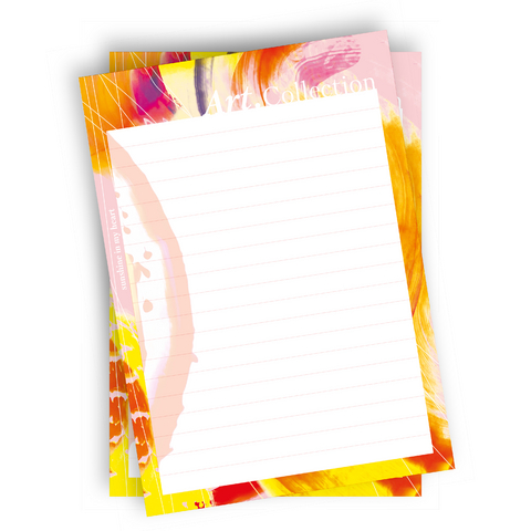 Notizblock-Set DIN A5. 2 Notizblöcke 50 Seiten pro Block im A5-Format mit farbenfrohen Design aus der Art.Collection von Stay Inspired - Lisa Wirth