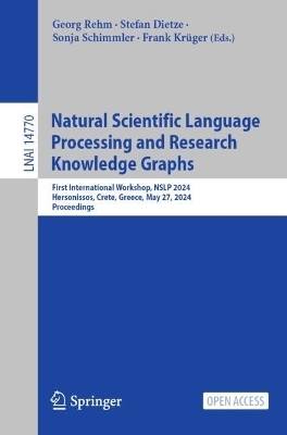 Natural Scientific Language Processing and Research Knowledge Graphs - 