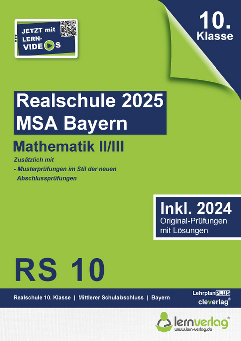 Original-Prüfungen Realschule Bayern 2025 Mathematik II/III