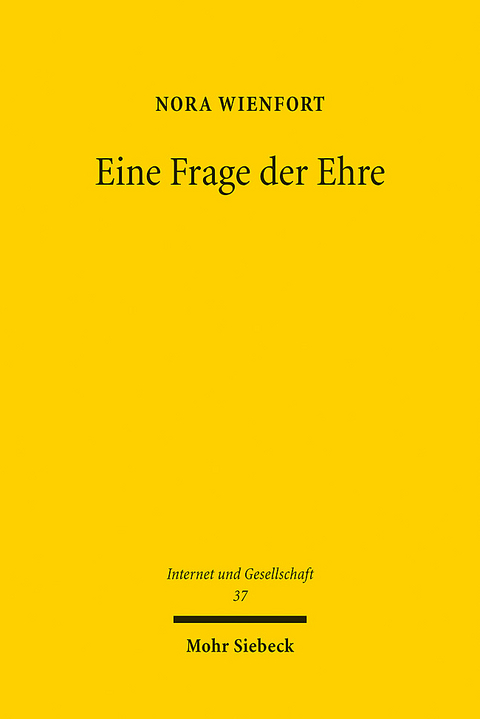 Eine Frage der Ehre - Nora Wienfort