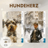 Sobatsch'je serdze / Hundeherz - 2 Teile (2 Bücher + Audio-CDs) - Frank-Lesemethode - Kommentierte zweisprachige Ausgabe Russisch-Deutsch - Michail Bulgakow