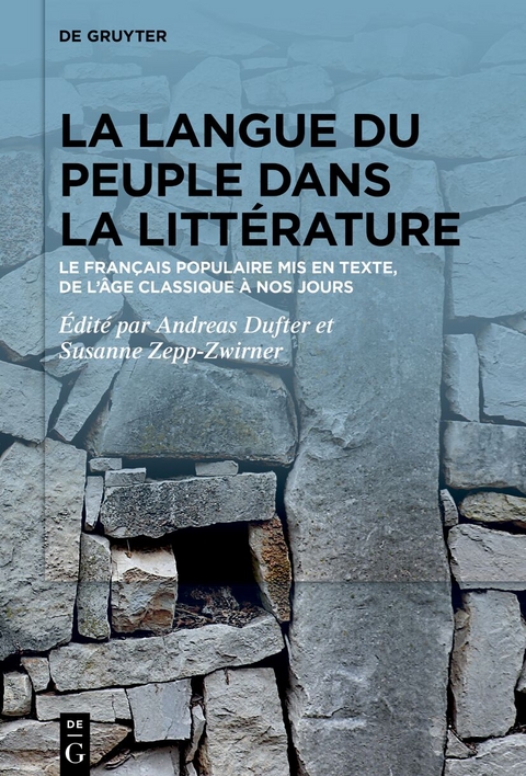 La langue du peuple dans la littérature - 