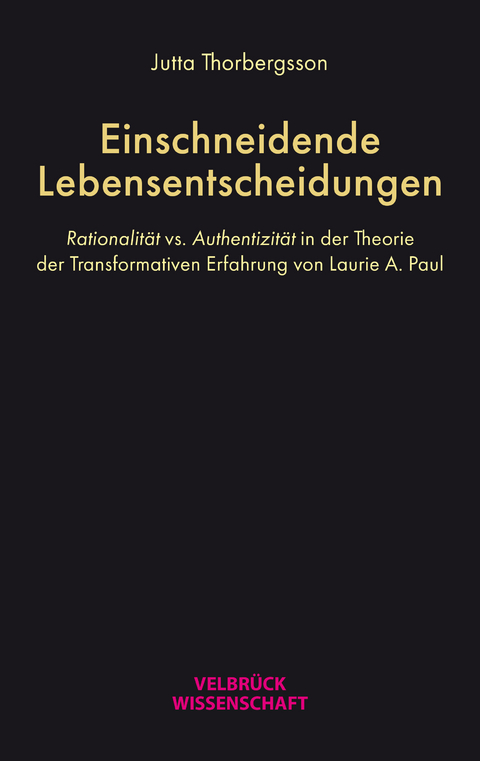 Einschneidende Lebensentscheidungen - Jutta Thorbergsson