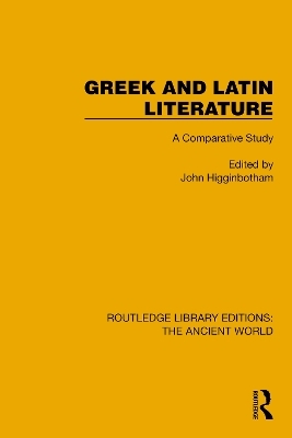 Greek and Latin Literature - 