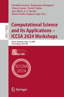 Computational Science and Its Applications – ICCSA 2024 Workshops - 