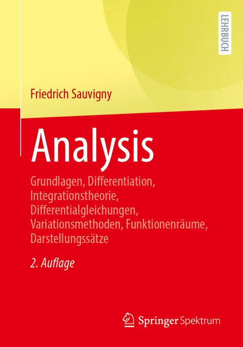 Analysis - Friedrich Sauvigny