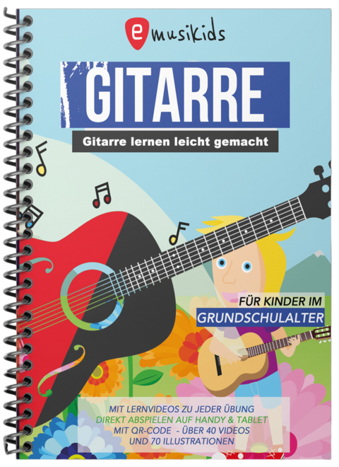 Gitarre lernen für Kinder inkl. Lern-Videos zu jeder Übung - Sebastian Schulz