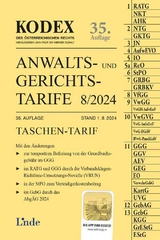 KODEX Anwalts- und Gerichtstarife 8/2024 - Dokalik, Dietmar; Doralt, Werner