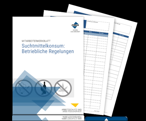 Mitarbeitermerkblatt Suchtmittelkonsum: Betriebliche Regelungen - Stefan Kus