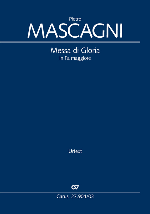 Messa di Gloria (Klavierauszug) - Pietro Mascagni