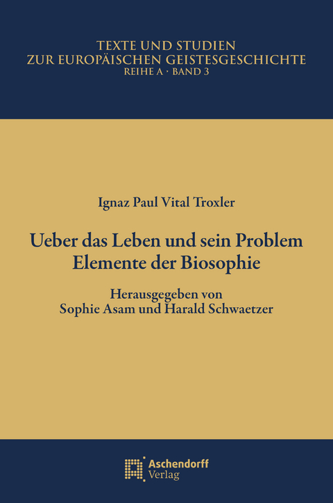 Ueber das Leben und sein Problem - Ignaz Paul Vital Troxler