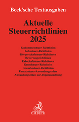 Aktuelle Steuerrichtlinien 2025 - 