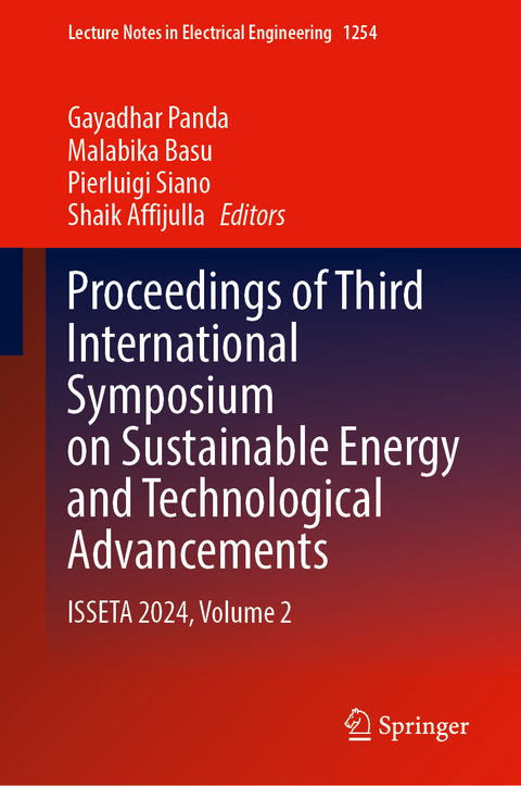 Proceedings of Third International Symposium on Sustainable Energy and Technological Advancements - 