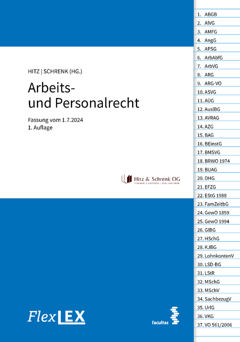 FlexLex Arbeits- und Personalrecht - Wolfram Hitz, Florian Schrenk
