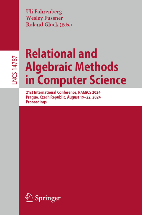 Relational and Algebraic Methods in Computer Science - 