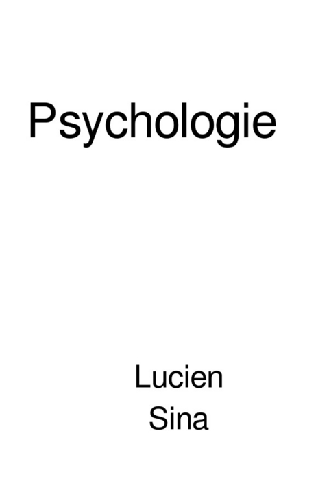 Psychologie - Lucien Sina