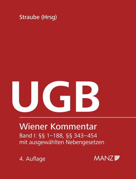 Wiener Kommentar zum UGB 4. Auflage - 