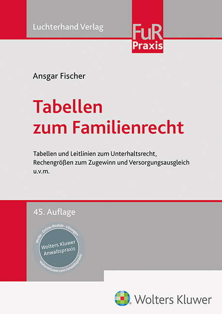 Tabellen zum Familienrecht