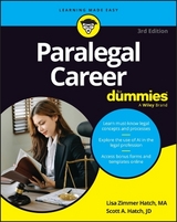 Paralegal Career For Dummies - Hatch, Lisa Zimmer; Hatch, Scott A.