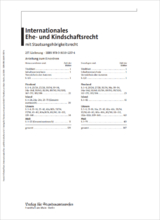 Internationales Ehe- und Kindschaftsrecht mit Staatsangehörigkeitsrecht - Henrich, Dieter; Dutta, Anatol; Ebert, Hans-Georg