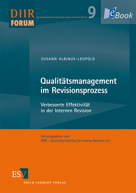 Qualitätsmanagement im Revisionsprozess - Susann Albinus-Leupold