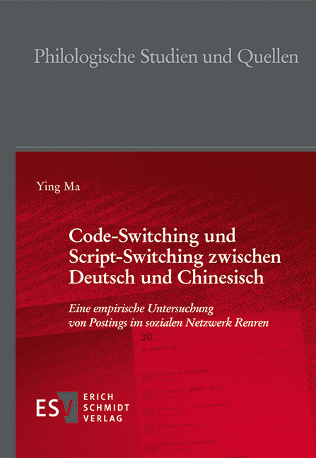 Code-Switching und Script-Switching zwischen Deutsch und Chinesisch - Ying Ma