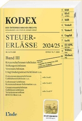 KODEX Steuer-Erlässe 2024, Band III - Titz-Frühmann, Elisabeth; Doralt, Werner