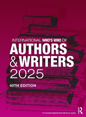 International Who's Who of Authors and Writers 2025 - 