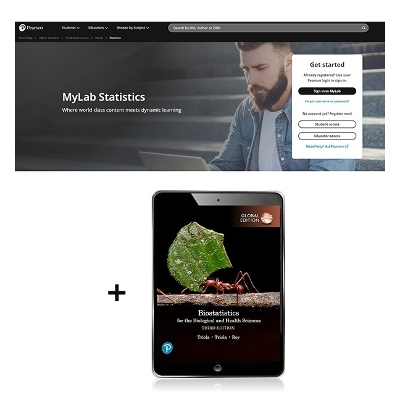 Biostatistics for the Biological and Health Sciences, Global Edition -- MyLab Statistics with Pearson eText - Mario Triola, Marc Triola, Jason Roy