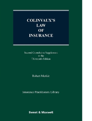 Colinvaux's Law of Insurance - Professor Robert M Merkin KC