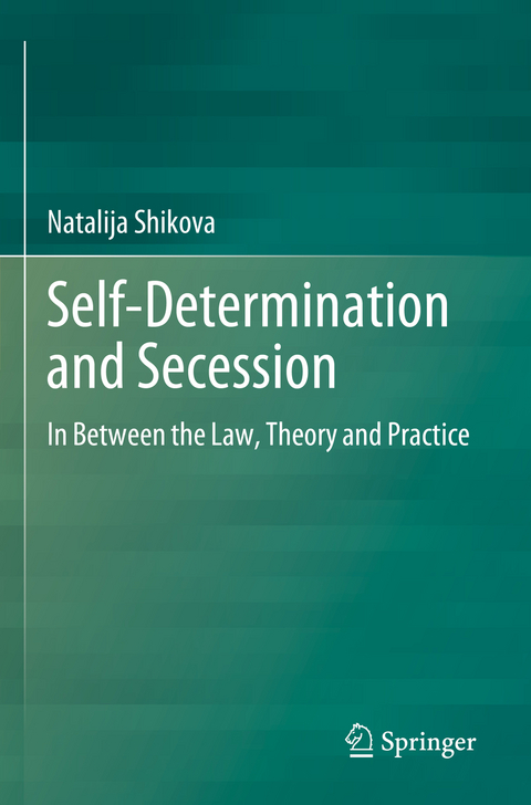 Self-Determination and Secession - Natalija Shikova