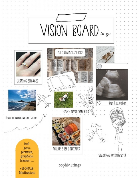 Vision Board to go - Motivational book for Adults - Sophie Frings