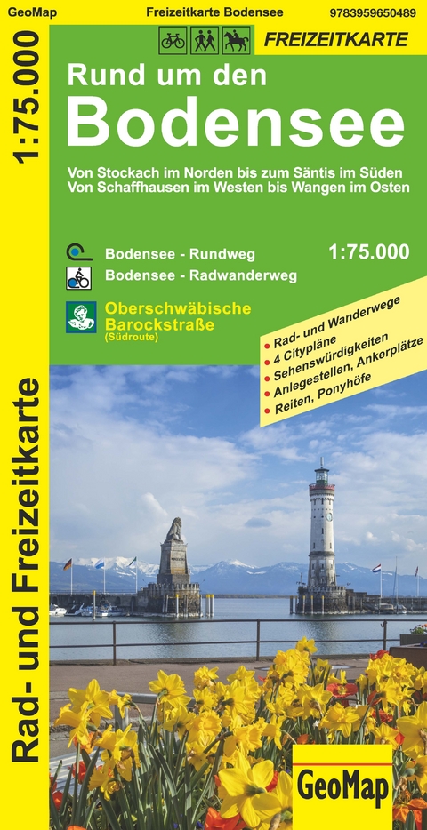 Rund um den Bodensee Rad- und Freizeitkarte