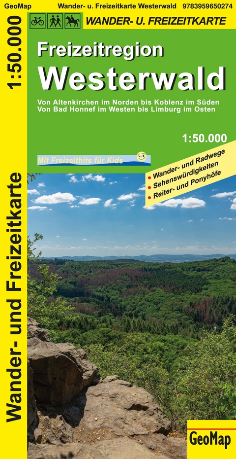 Westerwald Wander- und Freizeitkarte