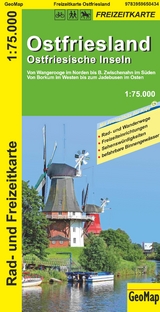 Ostfriesland Ostfriesische Inseln 1:75.000 Rad- und Freizeitkarte - GeoMap