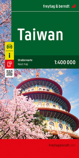 Taiwan, Straßenkarte 1:400.000, freytag & berndt - 