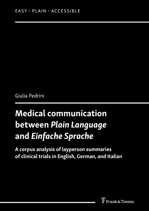 Medical communication between Plain Language and Einfache Sprache - Giulia Pedrini