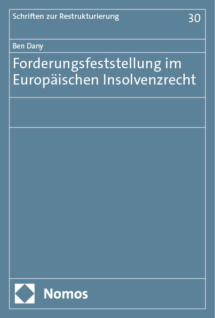 Forderungsfeststellung im Europäischen Insolvenzrecht - Ben Dany