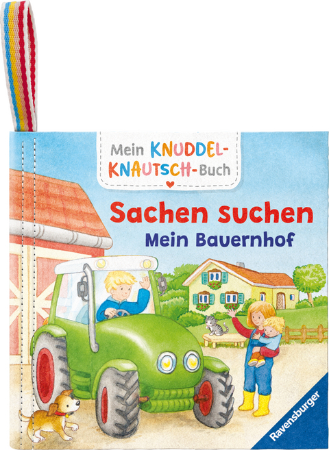 Mein Knuddel-Knautsch-Buch: Sachen suchen. Bauernhof; weiches Stoffbuch, waschbares Badebuch, Babyspielzeug ab 6 Monate