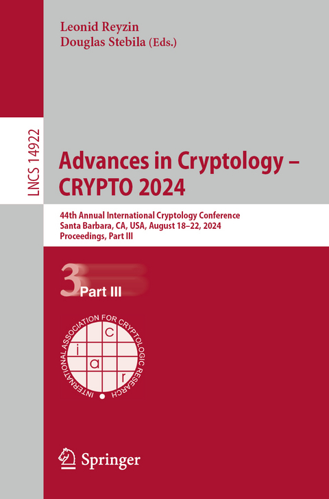 Advances in Cryptology – CRYPTO 2024 - 