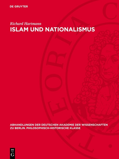 Islam und Nationalismus - Richard Hartmann