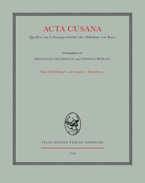 Acta cusana Band III, Lieferung 3 - 