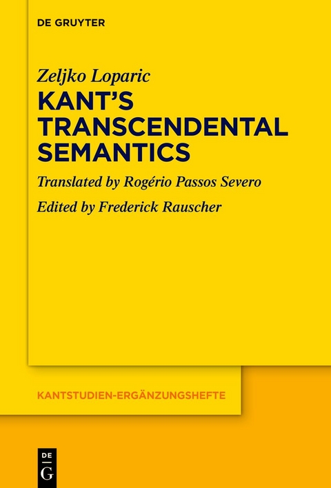 Kant’s Transcendental Semantics - Zeljko Loparic