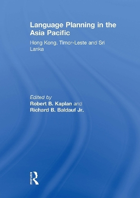 Language Planning in the Asia Pacific - 