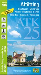 ATK25-N16 Altötting (Amtliche Topographische Karte 1:25000)