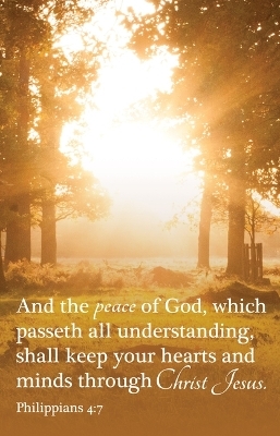 General Worship Bulletin: The Peace of God (Package of 100) -  Broadman Church Supplies Staff