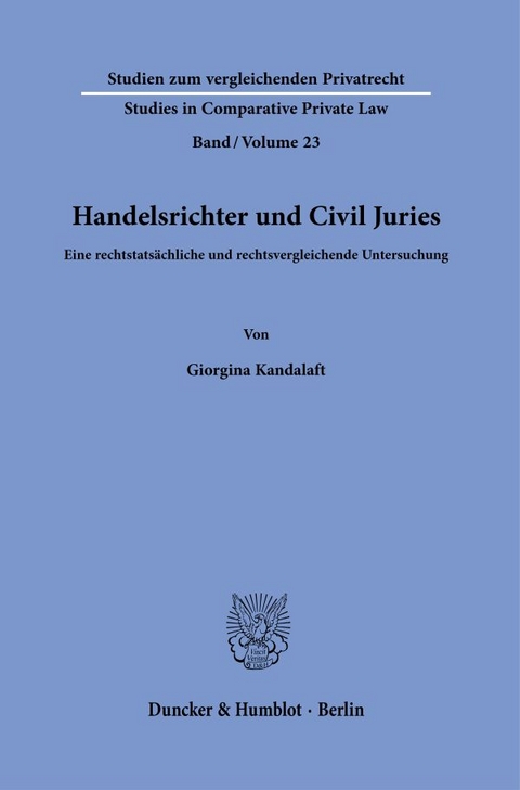 Handelsrichter und Civil Juries - Giorgina Kandalaft