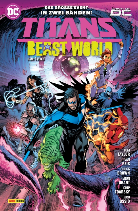 Titans - Tom Taylor, Ivan Reis, Chuck Brown, Keron Grant, Chip Zdarsky, Miguel Mendonça, Daniel Hillyard, Grace Ellis, Ivan Shavrin, Gretchen Felkermartin, Nicole Maines, Fico Ossio, Steve Orlando, Lucas Meyer