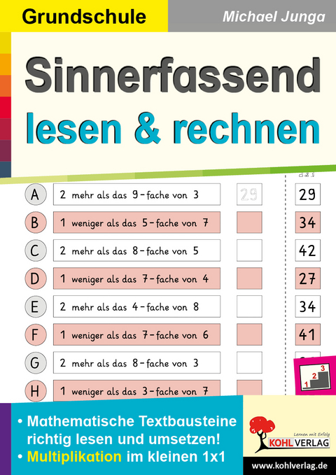 Sinnerfassend lesen und rechnen / Multiplikation - Michael Junga